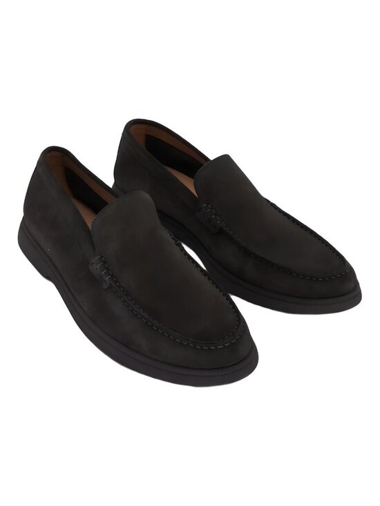 Boss Men\'s Sienne Slip On Moc Toe Loafers Dark Brown Tonal Size US 12M EU 45 main image 5
